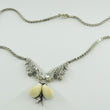 Laden Sie das Bild in den Galerie-Viewer, Vintage Damen Trachtenschmuck Collier 835er Silber ,,Eichenblattdekor''