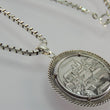 Laden Sie das Bild in den Galerie-Viewer, Kette mit Medaille Nürnberg Schmitt Sohn 1861 - 1961 Silber