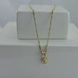 Laden Sie das Bild in den Galerie-Viewer, Vintage Kette mit Anhänger 0.10 ct. Diamant / 585er 14 Karat Gold / ca. 44 cm