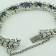 Laden Sie das Bild in den Galerie-Viewer, Vintage Damen Armband mit Zirkonia & Farbsteinen Modeschmuck 21 cm