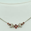Laden Sie das Bild in den Galerie-Viewer, Vintage Damen Collier 835er Silber mit Turmalin