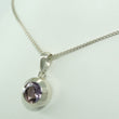 Laden Sie das Bild in den Galerie-Viewer, Vintage 925er Silber Damen Halskette & Anhänger mit Amethyst 925er Silber