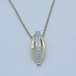 Laden Sie das Bild in den Galerie-Viewer, Vintage Kette & Anhänger mit Diamanten 0.15 ct. 333er -8 Karat Gelbgold 54cm