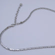 Laden Sie das Bild in den Galerie-Viewer, Collier mit Saphiren & Diamanten / 750er - 18 Karat Weißgold / ca. 48,0 cm
