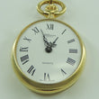 Laden Sie das Bild in den Galerie-Viewer, Vintage Uhlmann Geneve Damen Taschenuhr Quartz mit Kette 55 cm Stahl vergoldet
