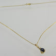 Laden Sie das Bild in den Galerie-Viewer, Kette mit Anhänger mit 0.03ct. Diamant &Turmalin 333er&585er Gelbgold