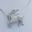 Laden Sie das Bild in den Galerie-Viewer, Kette mit Anhänger 750er Gold ca, 2,4 Karat .Diamanten Kette 14 Karat 50 cm