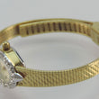 Laden Sie das Bild in den Galerie-Viewer, Vintage Gruen Damenuhr mit Diamanten Quartz Vergoldet Ref-GR4662