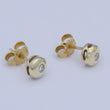 Laden Sie das Bild in den Galerie-Viewer, Ohrstecker mit Diamanten 0.10 ct / 585er 14 Karat Gelbgold
