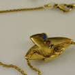 Laden Sie das Bild in den Galerie-Viewer, Kette & Diamant Anhänger mit div. Edelsteine / 585er 14 K Gold 43 cm