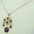 Laden Sie das Bild in den Galerie-Viewer, Vintage Damen Kette & Anhänger Turmalin 333er 8 Karat Gold 48cm