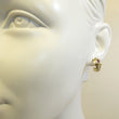 Laden Sie das Bild in den Galerie-Viewer, Vintage Ohrstecker mit Rubin & Diamanten / 375er 9 Karat Gelbgold