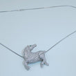 Laden Sie das Bild in den Galerie-Viewer, Kette mit Anhänger 750er Gold ca, 2,4 Karat .Diamanten Kette 14 Karat 50 cm
