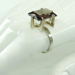 Laden Sie das Bild in den Galerie-Viewer, Vintage Damen Ring mit Rosenquarz / 925er Silber - 59 18,8 mm Ø
