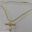 Laden Sie das Bild in den Galerie-Viewer, Vintage Kette mit Anhänger mit Opal & Zirkonia 585er 14 Karat Gelbgold