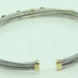Laden Sie das Bild in den Galerie-Viewer, Damen Armreif & Ring Edelstahl & Gold 750er 18 Karat - 55 17,5 mm Ø mit