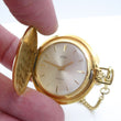 Laden Sie das Bild in den Galerie-Viewer, Vintage Arsa Incabloc Taschen Uhr Handaufzug mit Kette / Vergoldet