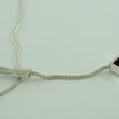 Laden Sie das Bild in den Galerie-Viewer, Vintage 925er Silber Damen Collier mit Zirkonia & Turmalin