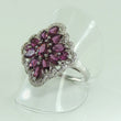 Laden Sie das Bild in den Galerie-Viewer, Damen Ring Amethyst 925er Silber 60 19,1 mm Ø