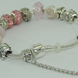 Laden Sie das Bild in den Galerie-Viewer, Damen 925er Silber Bettelarmband mit Farbsteinen 20 cm