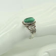 Laden Sie das Bild in den Galerie-Viewer, Vintage Damen Ring mit Achat / 835er Silber - 56 17,8 mm Ø -