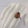 Laden Sie das Bild in den Galerie-Viewer, Vintage Ring - mit Bernstein / 925er Silber