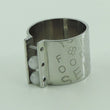 Laden Sie das Bild in den Galerie-Viewer, Damen Edelstahl Ring mit Farbstein 56 17,8 mm Ø