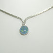 Laden Sie das Bild in den Galerie-Viewer, Damen Collier 925er Silber mit Zirkonia & Opal Triplette