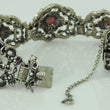 Laden Sie das Bild in den Galerie-Viewer, Vintage Damen Trachten Armband 835er Silber mit Rosenquarz