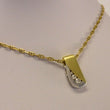 Laden Sie das Bild in den Galerie-Viewer, Kette 333er Gold & Zirkonia Anhänger 585er -Karat Gelbgold 45cm