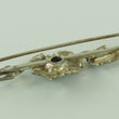 Laden Sie das Bild in den Galerie-Viewer, Vintage Brosche 835er Silber mit Farbstein