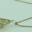 Laden Sie das Bild in den Galerie-Viewer, Vintage Damen Halskette mit Anhänger mit Citrin / 333er 8 Karat Gold / ca. 56 cm