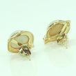 Laden Sie das Bild in den Galerie-Viewer, Ohrringe mit Perlenoptik & Diamanten / 585er - 14 Karat Gelbgold /ca. 0.12 ct.*