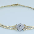 Laden Sie das Bild in den Galerie-Viewer, Vintage Damen Armkette mit Diamanten ca.0.30 ct, 14 Karat 585er Gold