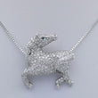 Laden Sie das Bild in den Galerie-Viewer, Kette mit Anhänger 750er Gold ca, 2,4 Karat .Diamanten Kette 14 Karat 50 cm