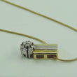 Laden Sie das Bild in den Galerie-Viewer, Damen Kette mit Anhänger mit Diamanten 0,35 ct Gelbgold 750er 18 Karat 45 cm