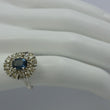 Laden Sie das Bild in den Galerie-Viewer, Damen Ring mit Blautopas & Zirkonia/ 925er Silber