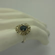 Laden Sie das Bild in den Galerie-Viewer, Damen Ring mit Blautopas & Zirkonia/ 925er Silber