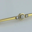 Laden Sie das Bild in den Galerie-Viewer, Vintage Anstecknadel -Brosche mit Diamanten 585er - 14 Karat Gelbgold