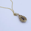 Laden Sie das Bild in den Galerie-Viewer, Vintage Kette & Anhänger mit Granat / 333er 8 Karat Gold 40cm