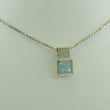 Laden Sie das Bild in den Galerie-Viewer, Vintage Damen 925er Silber Kette & 925er Silber Anhänger mit Topas