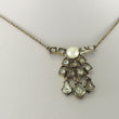Laden Sie das Bild in den Galerie-Viewer, Antik Collier mit Strasssteine & Perle 835er Silber 43 cm