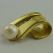 Laden Sie das Bild in den Galerie-Viewer, Vintage Anhänger mit Zirkonia & Perle / 333er - 8 Karat Gold ohne Kette
