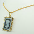 Laden Sie das Bild in den Galerie-Viewer, Anhänger Tandor Gemme mit Diamanten ca.0.20ct gesamt / 585er - 14 Karat Gelbgold