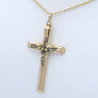 Laden Sie das Bild in den Galerie-Viewer, Vintage Kette 8 Karat & Kreuz 14 Karat Gold 50 cm
