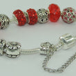 Laden Sie das Bild in den Galerie-Viewer, Damen 925er Silber Bettelarmband mit Farbsteinen 18 cm