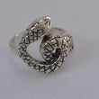 Laden Sie das Bild in den Galerie-Viewer, Silberring mit Schlange - Unisex / 925 Silber