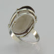 Laden Sie das Bild in den Galerie-Viewer, Solitär-Ring - mit großem Rauchquarz/ 925er Silber Ringgröße 56 17,8 mm Ø