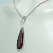 Laden Sie das Bild in den Galerie-Viewer, Damen Kette 750er mit Granat & Brillanten ca. 0.60 ct Anhänger 585er