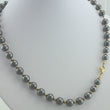 Laden Sie das Bild in den Galerie-Viewer, Vintage Hämatit-Kette mit Gold-Kugel „333er - 8 Karat Gold-Verschluss - 50cm